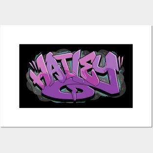 Hailey graffiti name Posters and Art